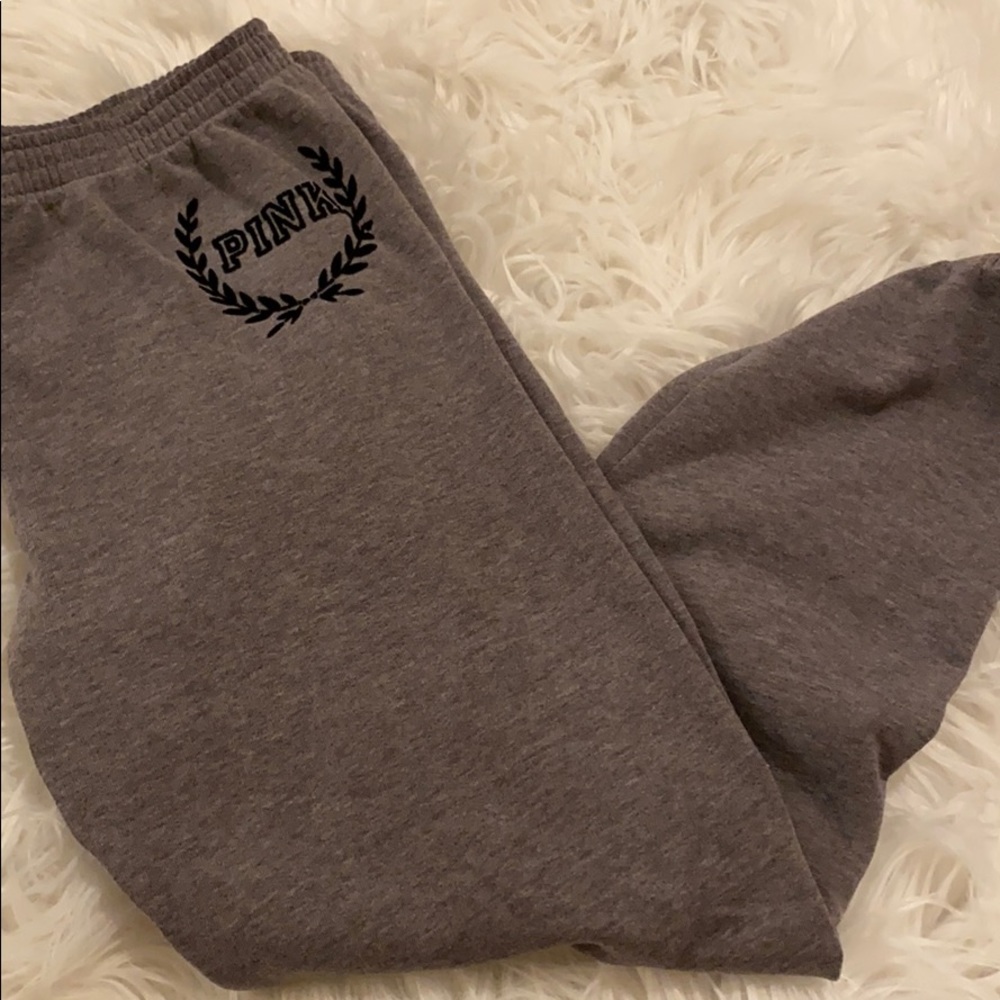 PINK Grey joggers